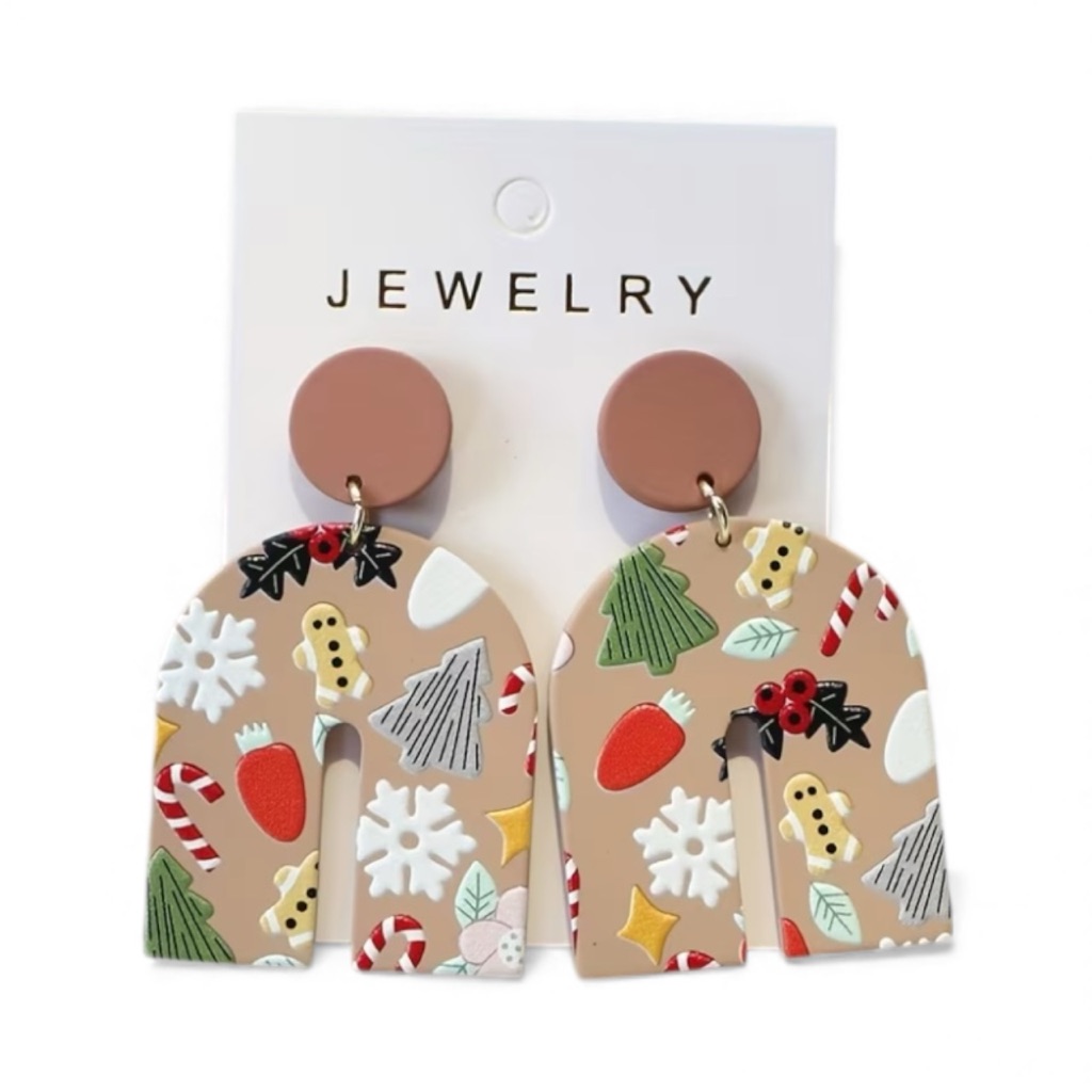 Christmas U Shaped Earrings 18$